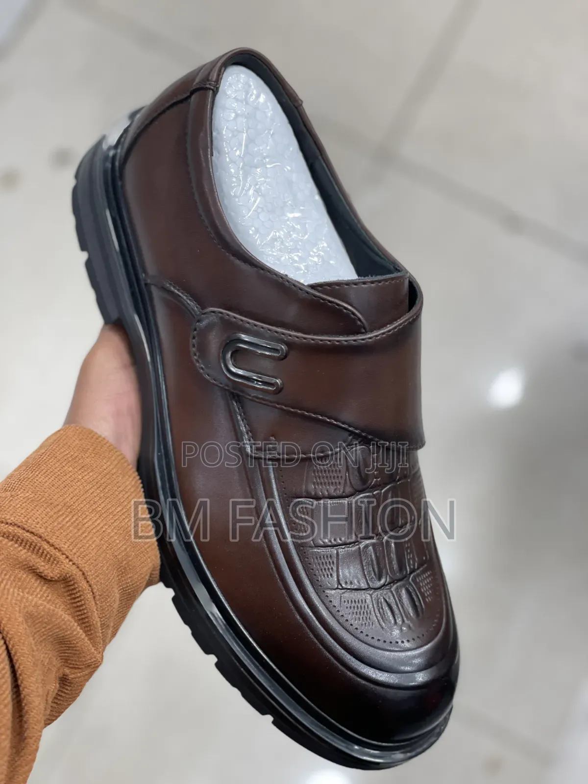 Stylish Dark Brown Men's Leather Shoes