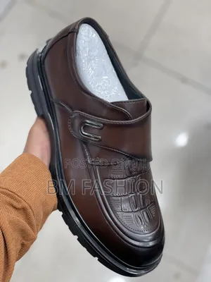 Stylish Dark Brown Men's Leather Shoes
