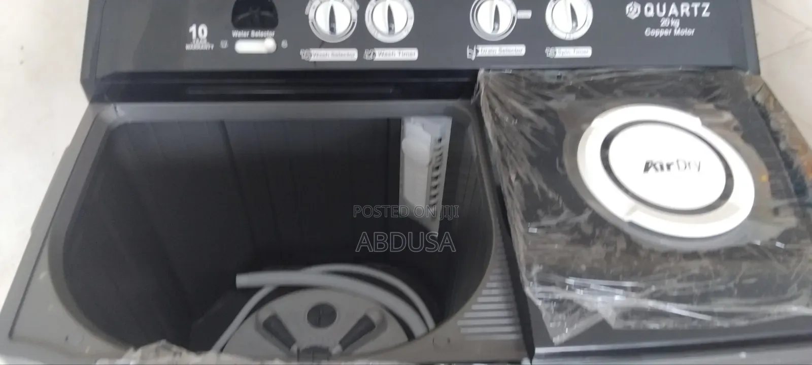 TWIN WASHING MACHIN ተወዳጁ QARTZ በተመጣጣኝ ዋጋ ገብቷል 20kg እና16kg በምትፈልጉት ሳይዝ