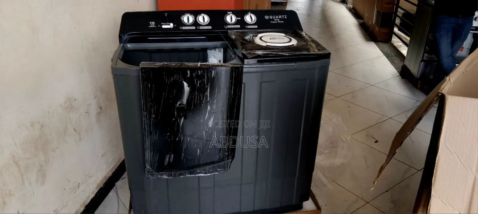TWIN WASHING MACHIN ተወዳጁ QARTZ በተመጣጣኝ ዋጋ ገብቷል 20kg እና16kg በምትፈልጉት ሳይዝ