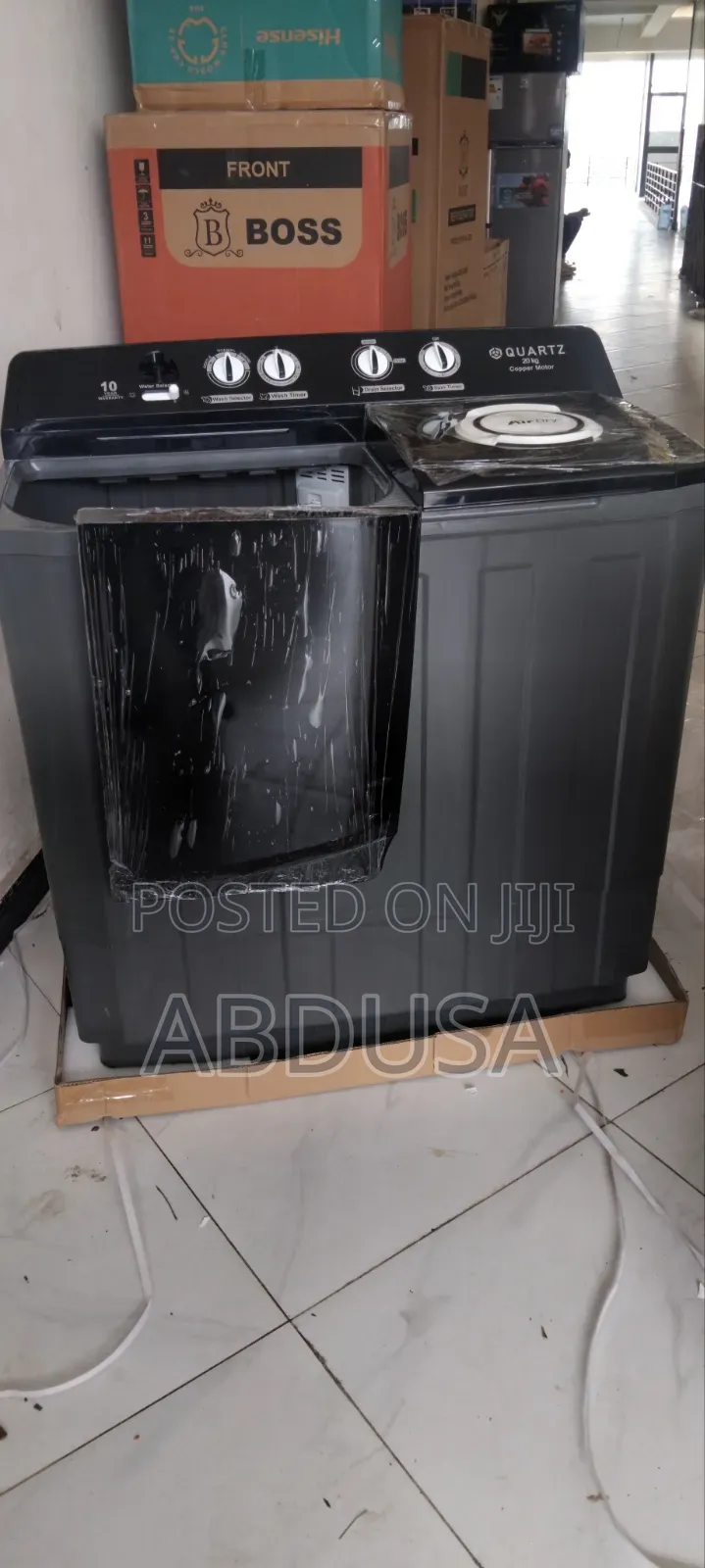 TWIN WASHING MACHIN ተወዳጁ QARTZ በተመጣጣኝ ዋጋ ገብቷል 20kg እና16kg በምትፈልጉት ሳይዝ