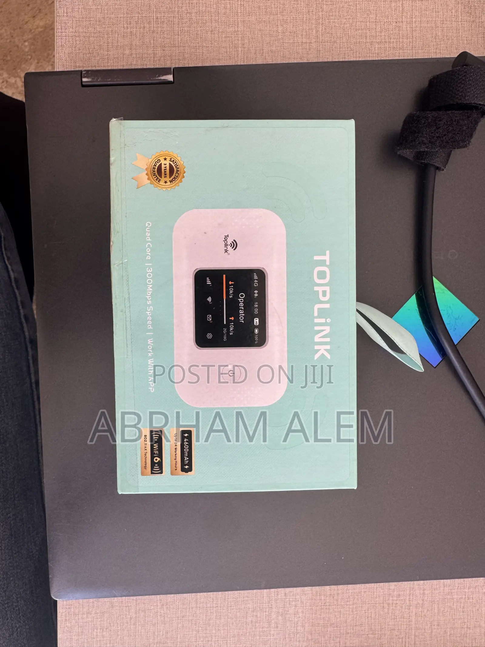 Toplink 4G LTE Wireless WiFi Router – 300Mbps | 4600mAh Battery
