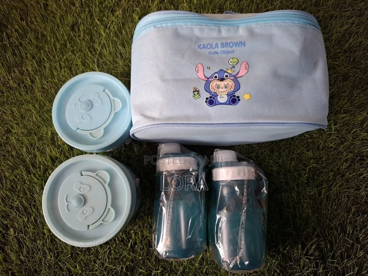 ምሳ እቃ 2 Lunch Box Stainless Steel and 2 Water Cup With Bag
