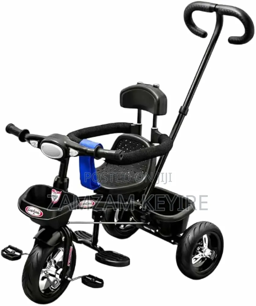 Baby Musical Tricycle With Parent Handle