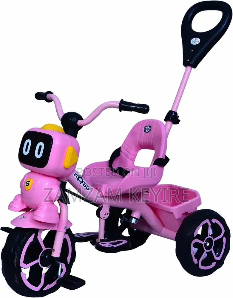 Baby Musical Tricycle With Parent Handle
