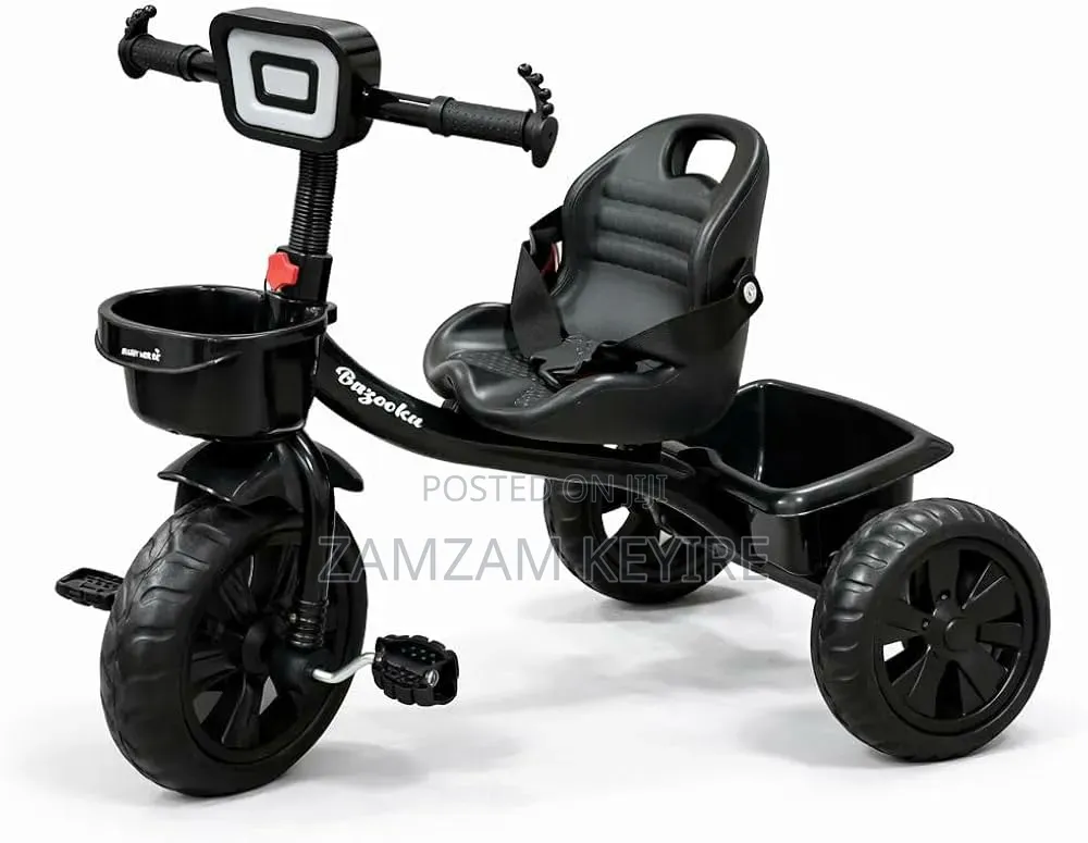 Baby Musical Tricycle With Parent Handle