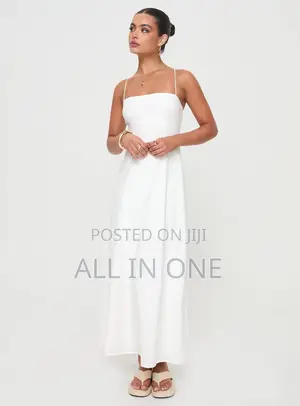 White Heart Shape Strap Dress