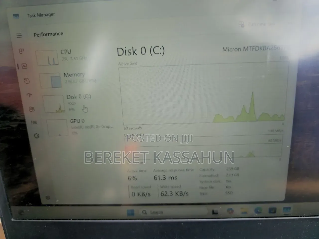 Laptop Lenovo Ideapad 3 4GB Intel Core i5 SSD 256GB