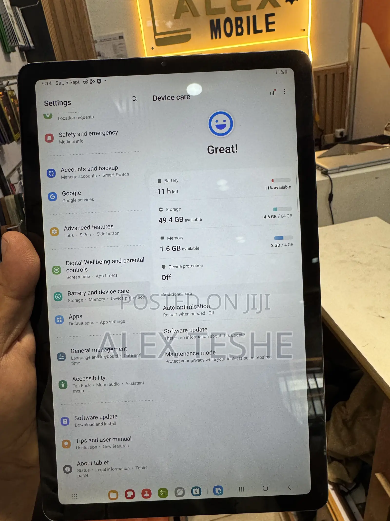 Samsung Galaxy Tab S6 Lite 64 GB Blue