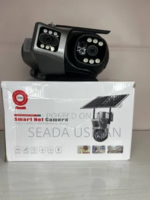 በፀሐይ ብርሃን (Solar) ብቻ የሚሰራ ዘመናዊ Dual-Lens Security Camera