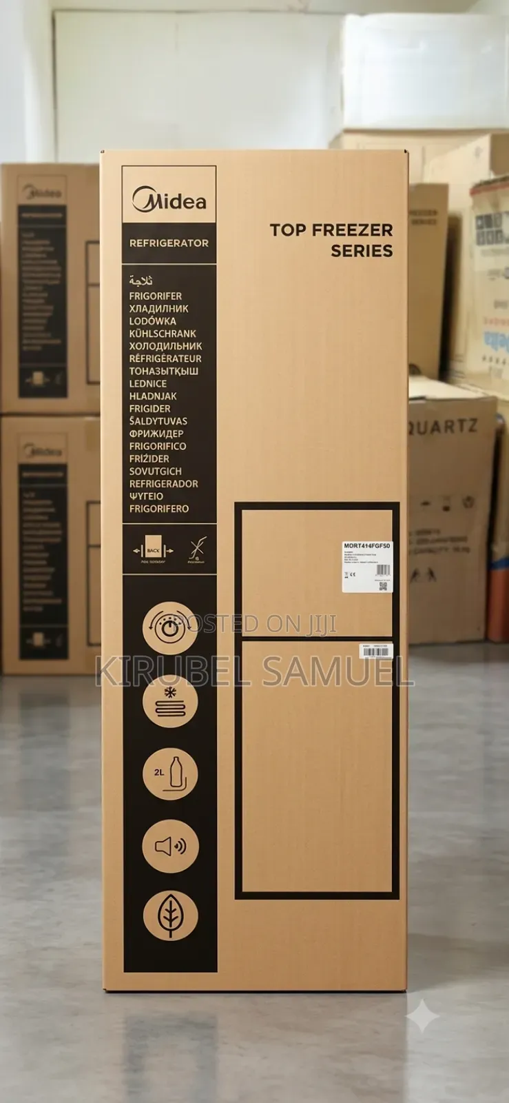 Midea Top Freezer Series Refrigerator (Model: MDRT414FGF50)