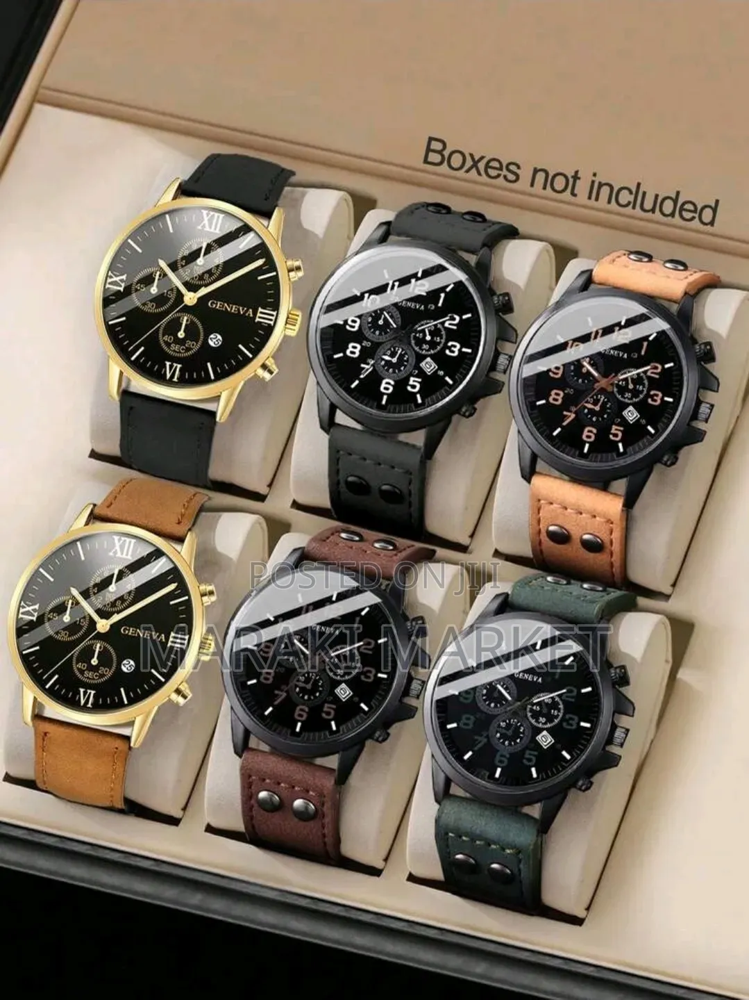 6pcs/Set Men's Business Casual Watcha