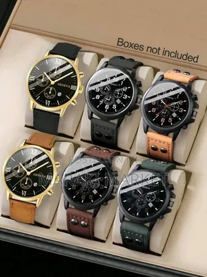 6pcs/Set Men's Business Casual Watcha