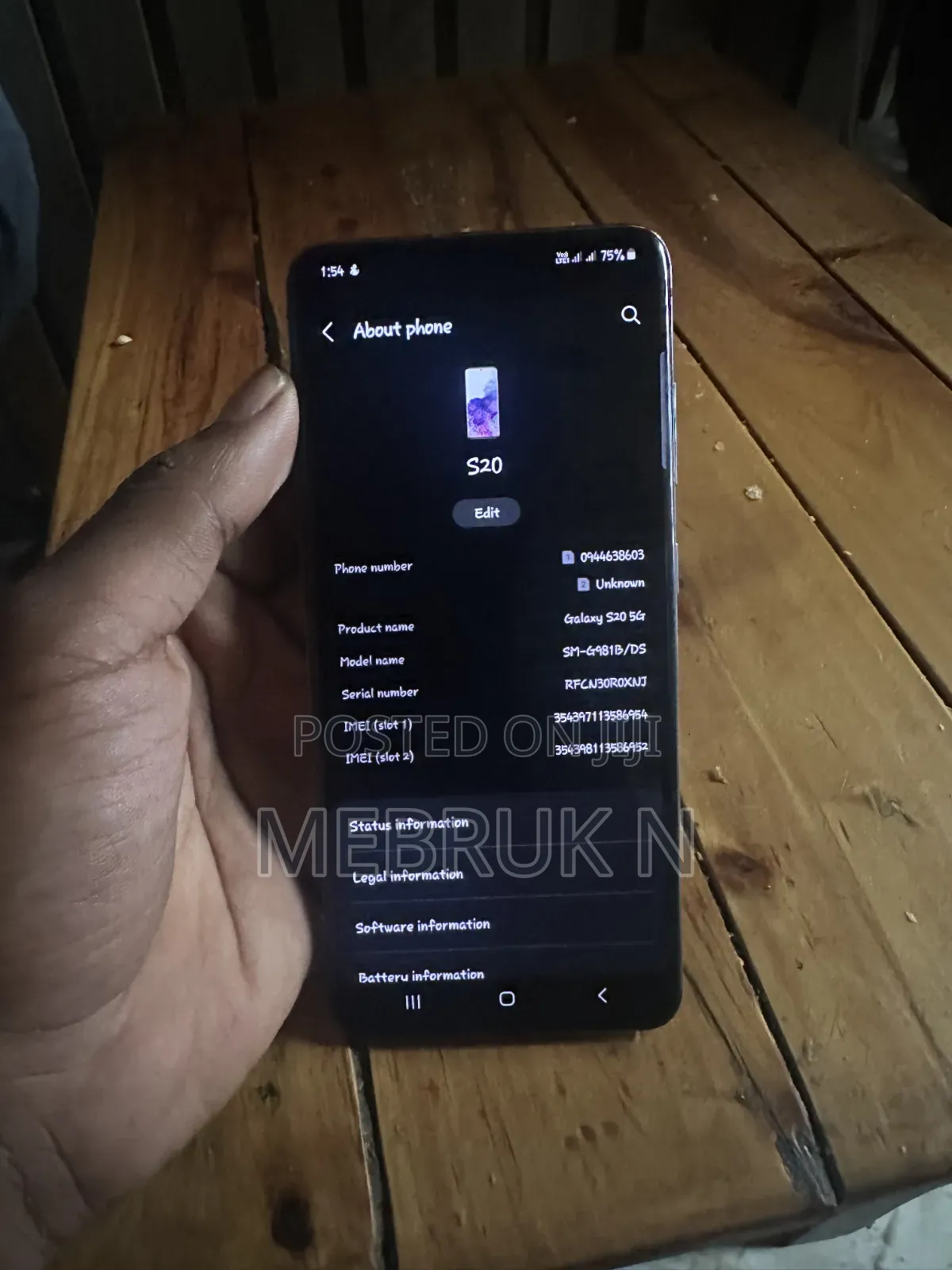 Samsung Galaxy S20 128 GB Gray