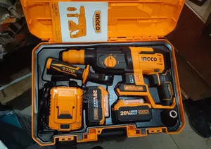 ኢንኮ (INGCO) 20V ብራሽለስ የቻርጅ ሮታሪ ሀመር እና ድሪል ማሽን ከሳጥን ጋር (Rotary Hammer