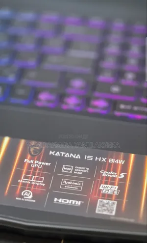 New Laptop MSI Katana GF66 16GB Intel Core i7 SSD 1T