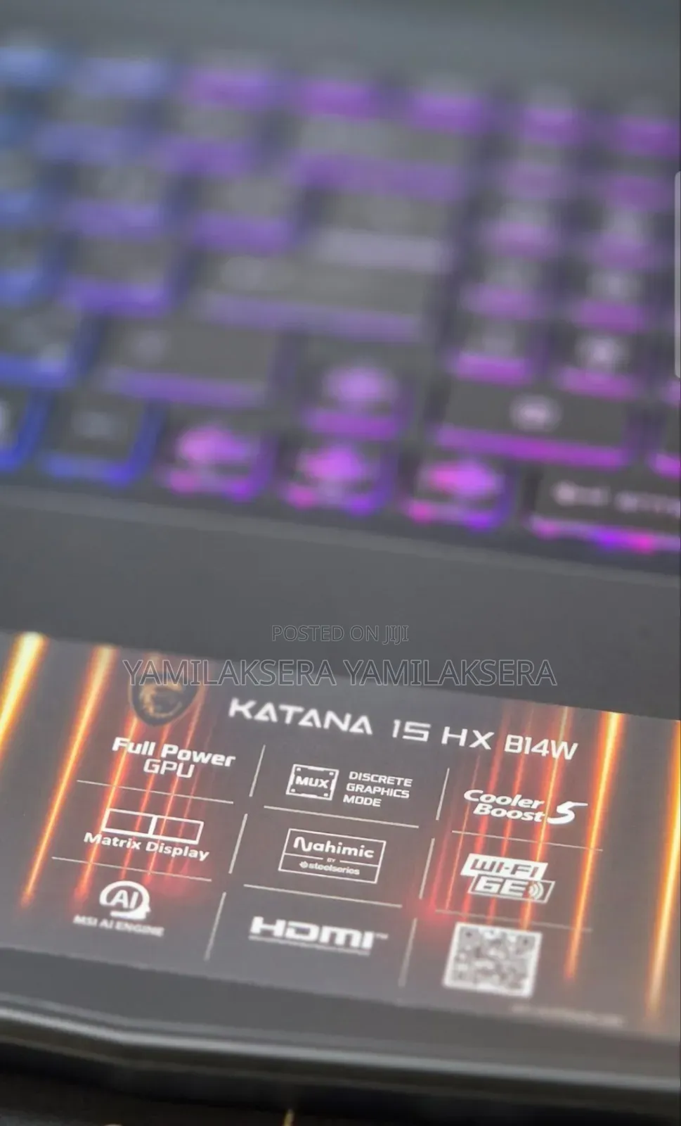 New Laptop MSI Katana GF66 16GB Intel Core i7 SSD 1T