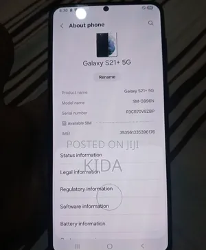 New Samsung Galaxy S21+ 5G 256 GB Black