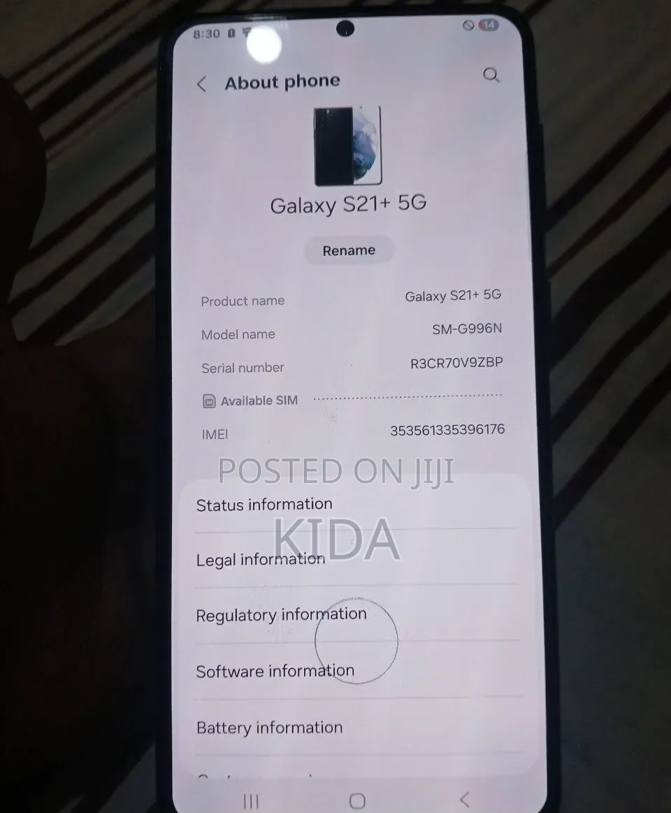 New Samsung Galaxy S21+ 5G 256 GB Black