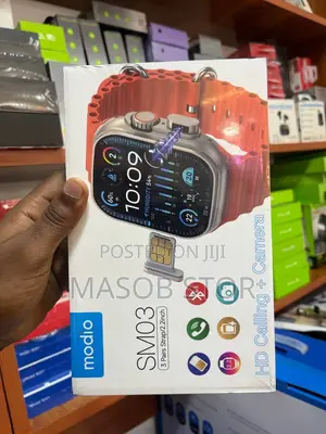 Smart Watch /ስማርት ዋች Modio Sm03 SIM Card የሚቀበል Camer ያለው 3 ማሰሪያ ያለው
