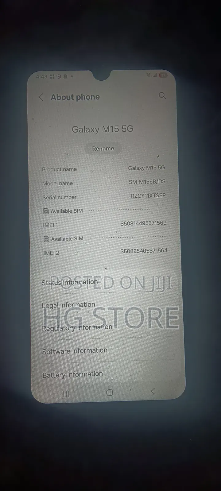 Samsung Galaxy M15 128 GB Black