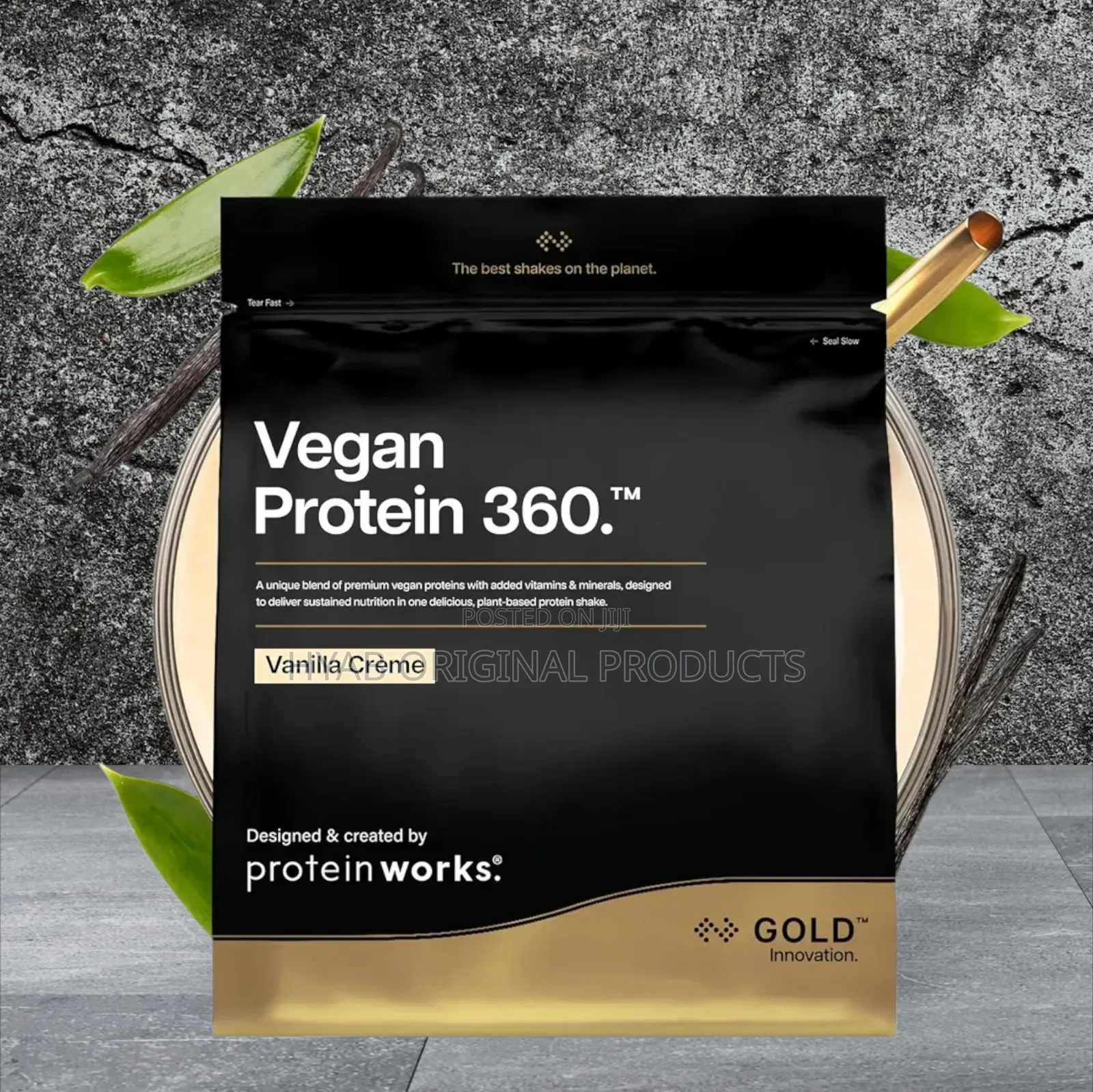 Protein Works |Vegan Protein 360 Gold,Vanilla lCrème, 500g, 16serving