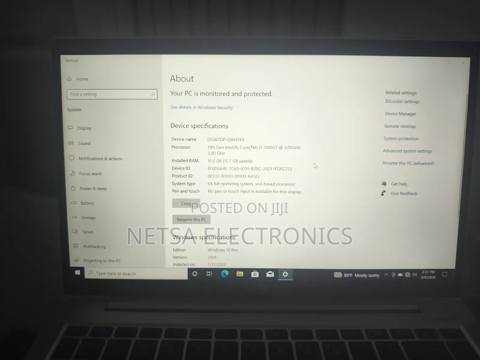 New Laptop HP EliteBook 840 G8 16GB Intel Core i7 SSD 512GB