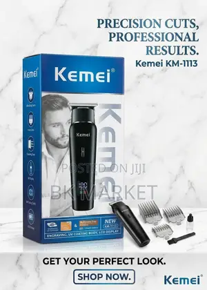 Kemei Professional Hair and Beard ችልፕፐር ኬሜይ ፕሮፌሽናል ጸጉር እና ጢም መቁረጫ
