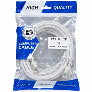 CAT6 UTP Ethernet Network Cable – 5 Meter, White