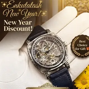 Longlux Men's Leather Belt Watch