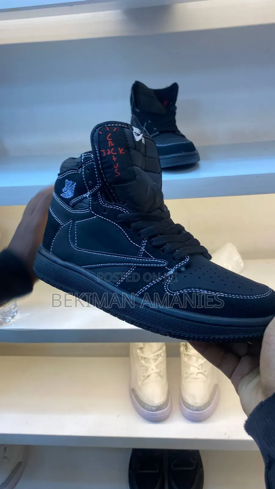 Travis Scott X Air Jordan 1 High OG SP "Black Phantom"