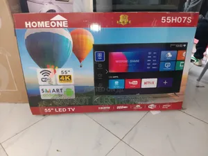 HOMEONE SMART LED TV 55HO7S Model Andraid Doubel Gelass Screen 2026 Nw