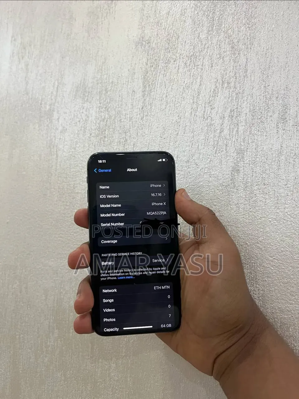 Apple iPhone X 64 GB Black