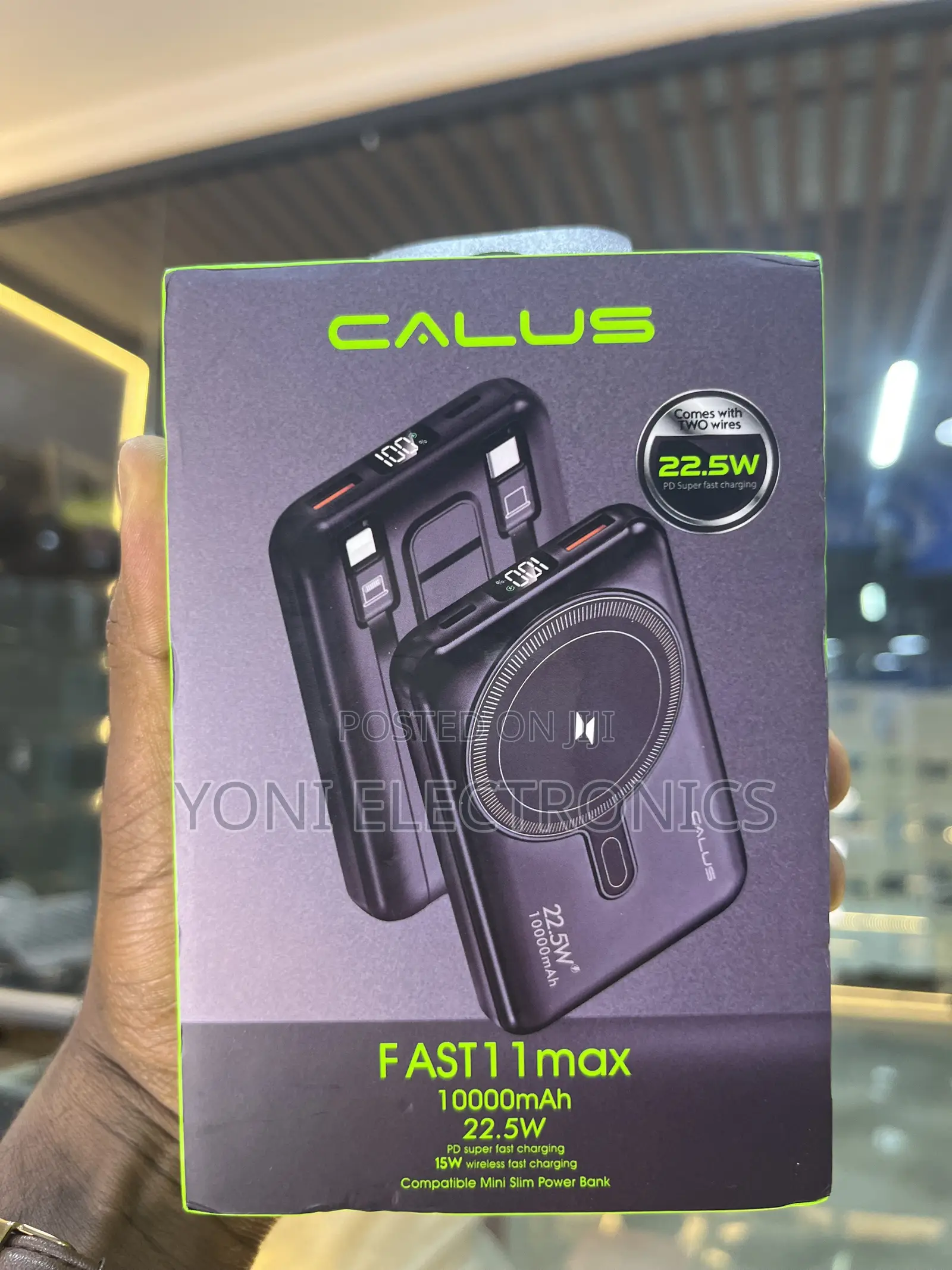 CALUS FAST11max 10000mAh Magnetic Wireless Power Bank – 22.5W