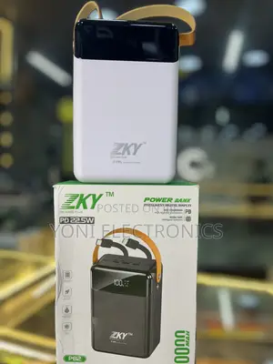 ZKY P82 High-Capacity Fast Charging Power Bank – 22.5W PD Intelligent