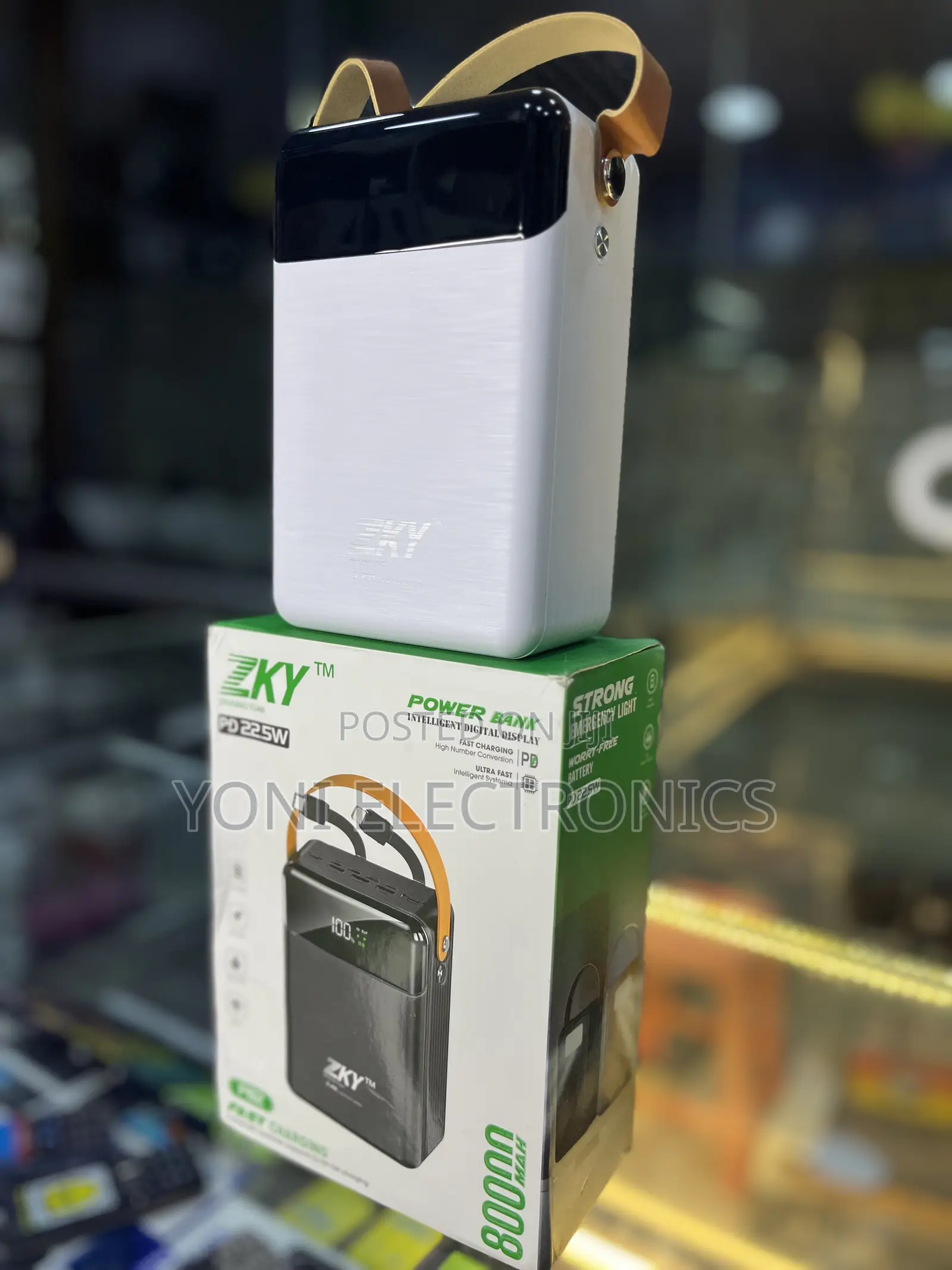 ZKY P82 High-Capacity Fast Charging Power Bank – 22.5W PD Intelligent