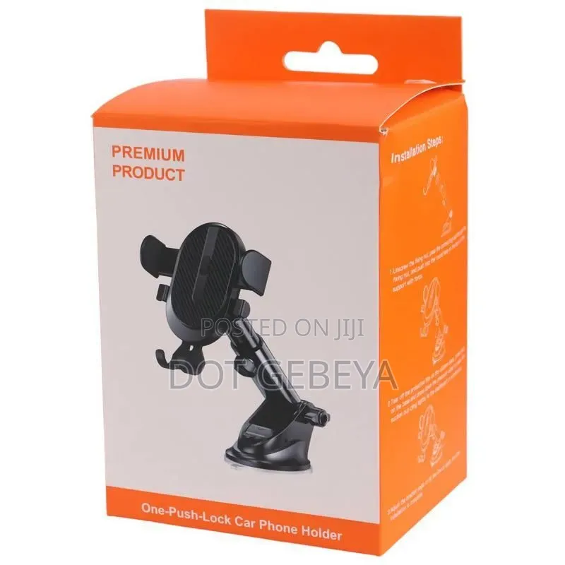 One-Push-Lock Car Phone Holder