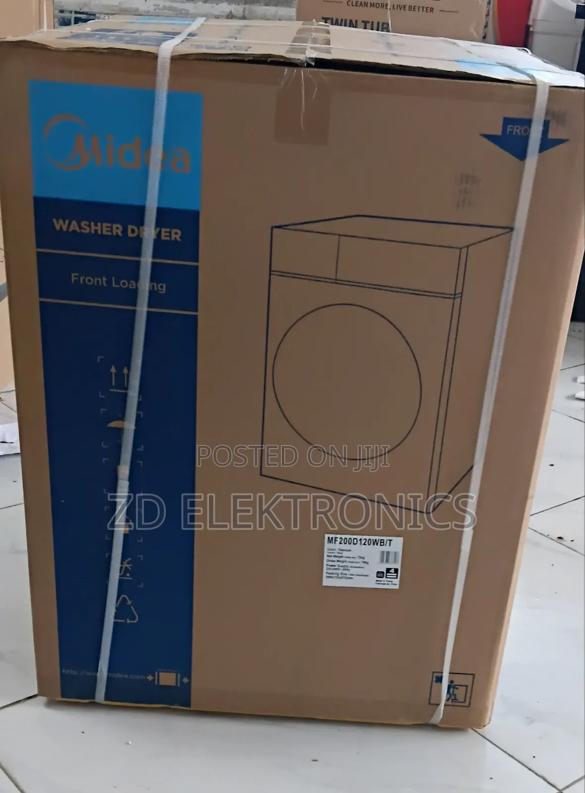 Midea Washer Dryer Front Loading 12kg,8raFraichissez voTre Linge