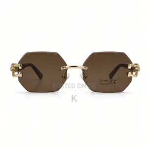 Cartier Rimless Polygonal Sunglasses