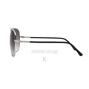 Silver Metal-Frame Aviator Sunglasses