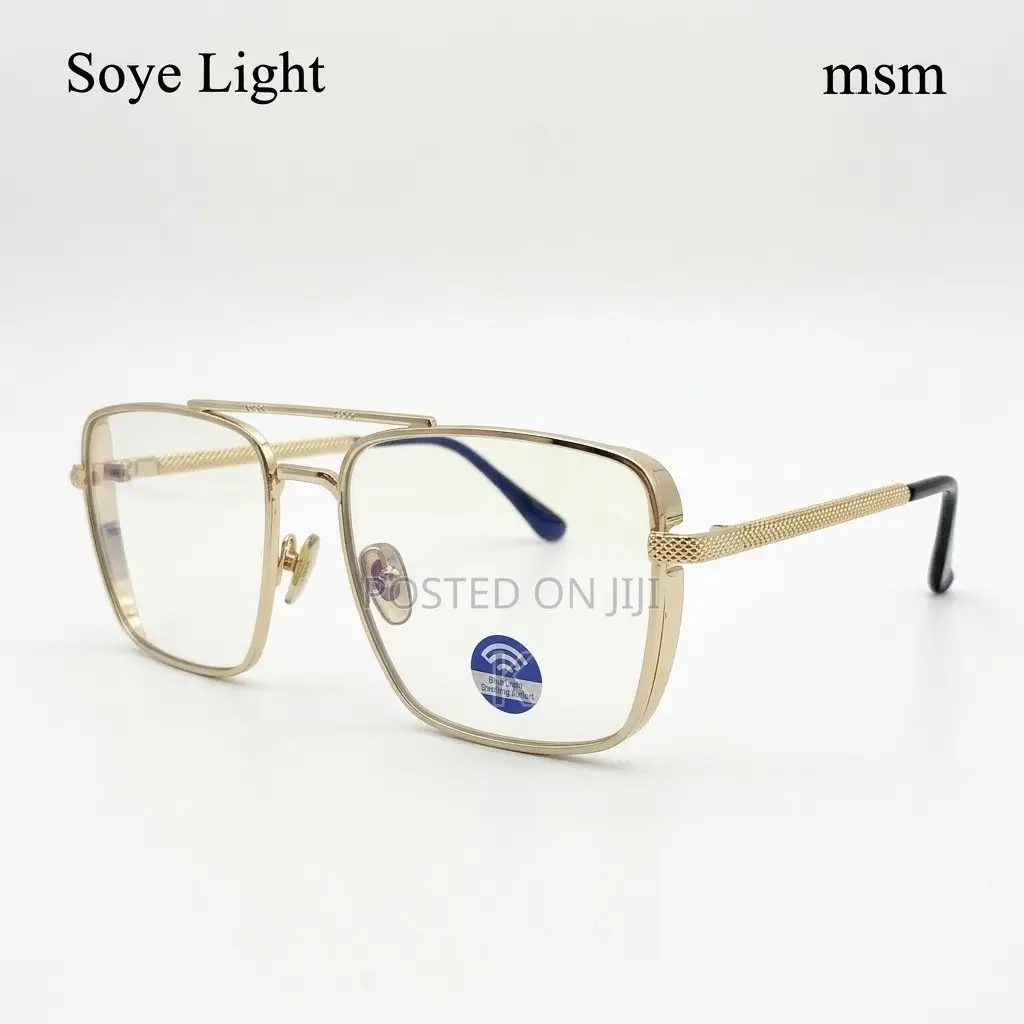 Retro Square Blue-Light-Blocking Lenses