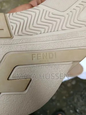 Fendi Flow Beige Mesh Slip-on Luxury Sneakers