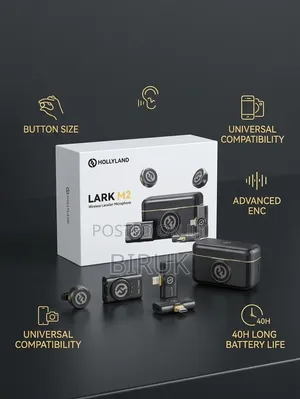 LARK M2 Wireless Lavalier Microphone System ላርክ ገመድ አልባ ማይክሮፎን ስርዓት
