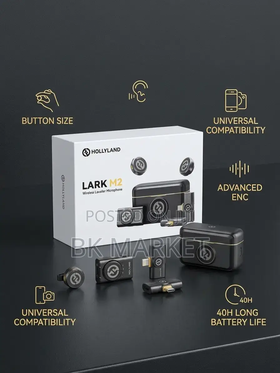 LARK M2 Wireless Lavalier Microphone System ላርክ ገመድ አልባ ማይክሮፎን ስርዓት