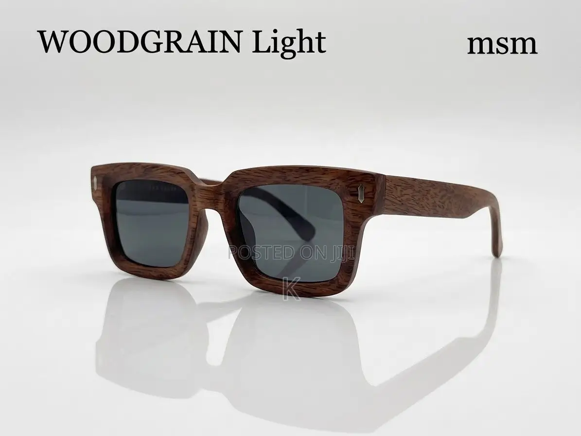 Wood Square-Frame Sunglasses
