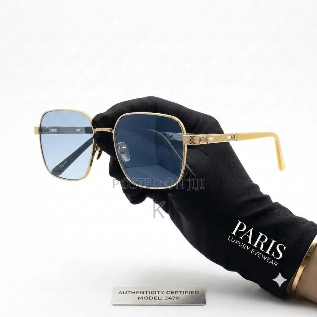Gold-Tone Square-Frame Sunglasses