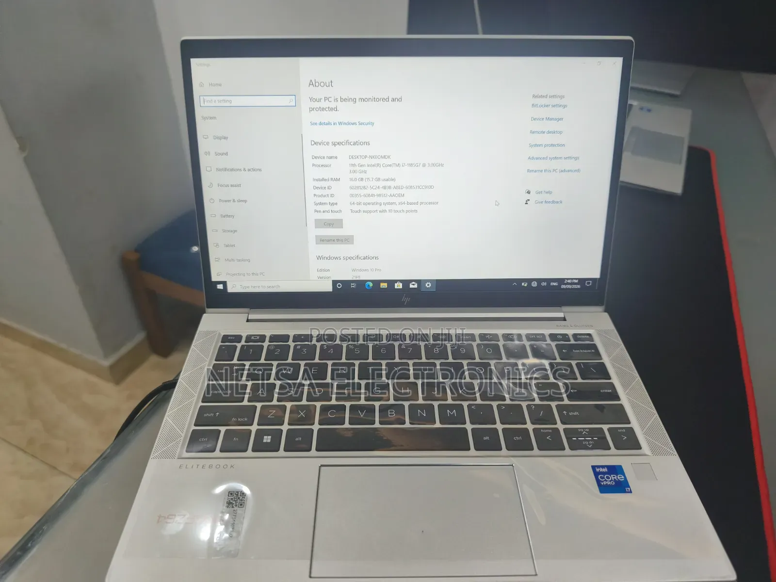 New Laptop HP EliteBook 830 G8 16GB Intel Core i7 SSD 512GB