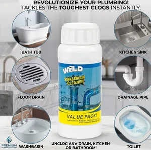 Wild Tornado Sink Drain Cleaner ዋይልድ ቶርኔዶ የገንዳ እና የፍሳሽ ማፅጃ