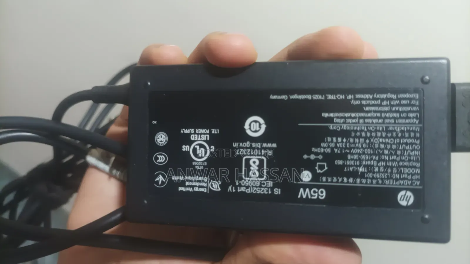 Original HP 65W Laptop Charger AC Adapter (19.5V - 3.33A)