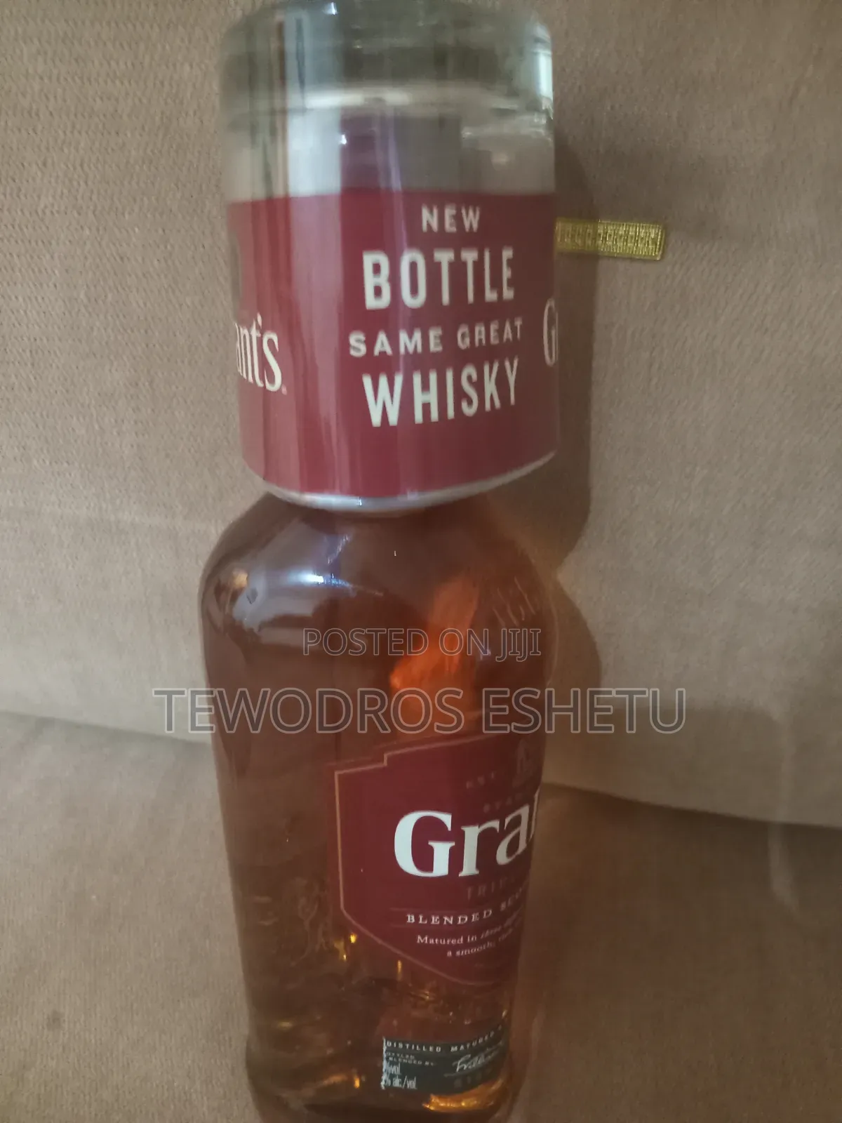 Grants Schotch Whiskey With Glass